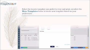 ImageAccount Simplified Invoice video clip