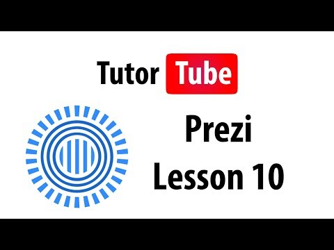 Prezi Tutorial - Lesson 10 - Working with Various Contents