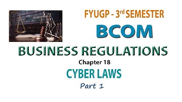 FYUGP   3RD SEM BCOM    BUSINESS REGULATIONS  CH 18 #1