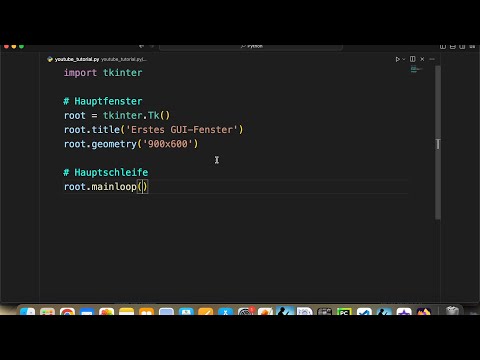 Python Tutorial | Create a GUI window with tkinter
