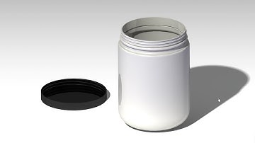 ✅💯✅ Catia Project # 4 : Screwable Lid Container