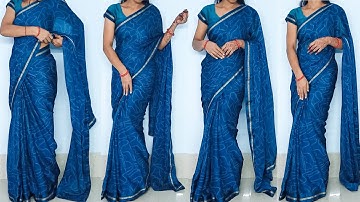 How to Drape Saree with Open Pallu | Simple Saree Styling Tips & Tricks 