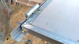 Learn the best way to separate, weld and make an iron door (for beginners) iron corner 25×30