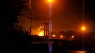 Buncefield fire just as it went up with FIRE RADIO