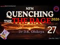 QUENCHING THE RAGE 2026 || MFM Midnight Deliverance Prayer Vigil | Dr D.K. Olukoya | Day 27