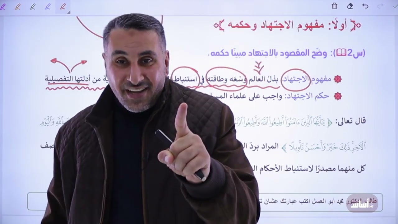 الدرس الثالث:الاجتهاد في الشريعة الإسلامية/الوحدة الأولى.الفصل الثاني🌹2007د.محمد ابو العسل
