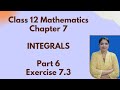 Class 12 Mathematics Chapter 7 Integrals # part 6 # Exercise 7.3