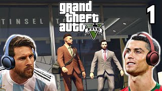 Messi & Ronaldo play GTA - Robbing Maguire's bank!