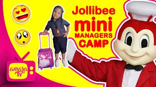 JOLLIBEE MINI MANAGERS CAMP | AMARA's FIRST EXPERIENCE | AMARA TVlog 13