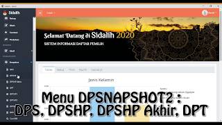Sistem Informasi Data Pemilih - Sidalih versi 4