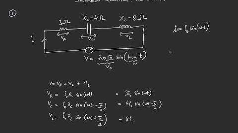 AC circuit solved example & calculating average power (Video 2) - IIT JEE Physics