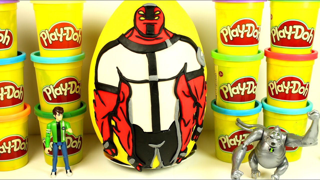Awesome Big Ben10 Omniverse Play Doh Surprise Egg 2016