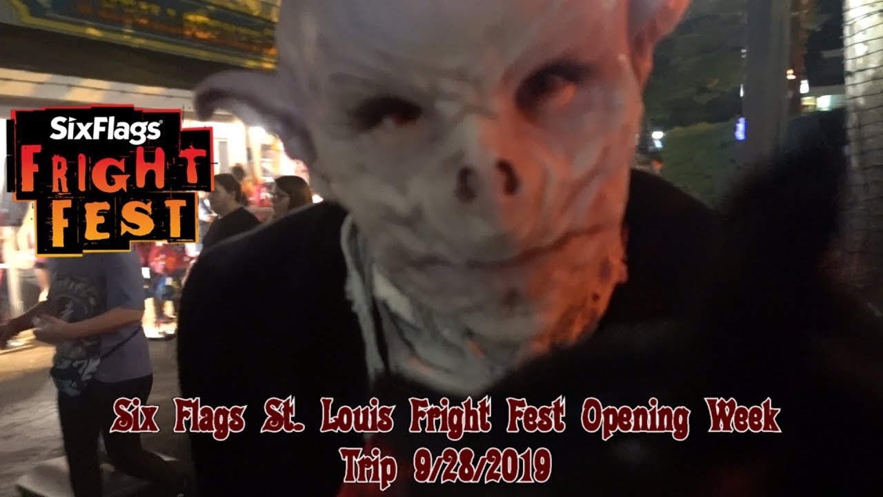 Six Flags St. Louis Fright Fest Opening Week Trip 9/28/2019 - YouTube