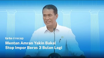 Mentan: Indonesia akan Swasembada Pangan dalam 3 Bulan & Ada Program dengan 1,6 Juta Lapangan Kerja