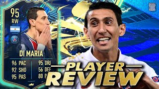 5 STAR SKILLS?!😵 95 TEAM OF THE SEASON DI MARIA PLAYER REVIEW! FIFA 21 Ultimate Team