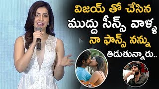 Rashi Khanna Speaks About Her B0ld Scenes At World Famous Lover Movie Trailer Launch || NS