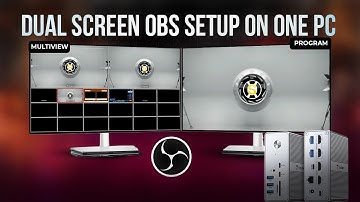 Dual Screen OBS Setup on One PC: Multiview & Program Feed (Tobenone 18-in-1 Dock)