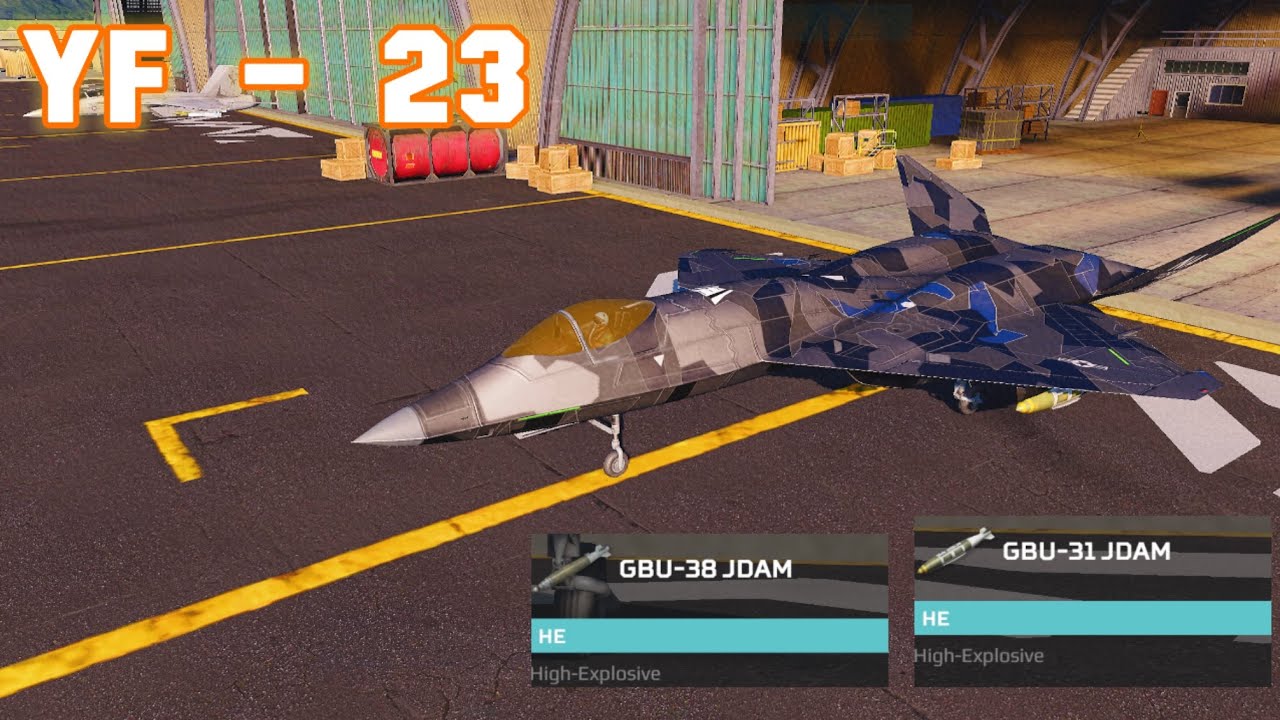 YF -23 With GBU Bomb -MWT TANK BATTLES