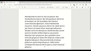 موضوع التعريف عن النفس باللغة التركية المستوى الأول A1 تعلم اللغة التركية