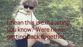 Download Taylor Swift- "We Are Never Ever Getting Back Together" Lyrics Mp3 Download Taylor Swift- "We Are Never Ever Getting Back Together" Lyrics Mp3