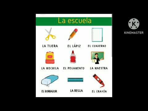 Los Utiles Escolares En Espagnol الادوات المدرسية بالاسبانية