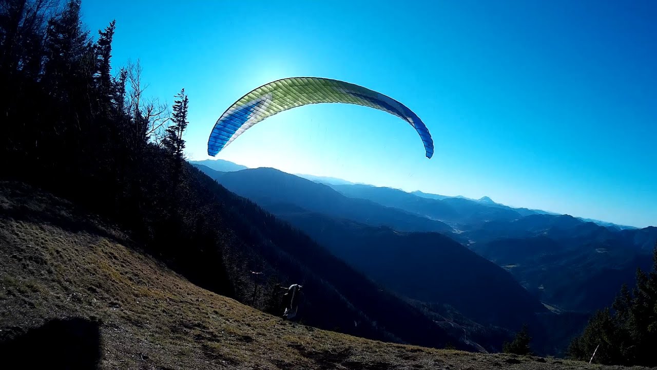 paragliding @ westside cliff start turbulent thermal soaring reverse ...