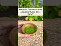 Neem & Turmeric Face Mask for Acne-Free Skin! #acne #neem #shorts