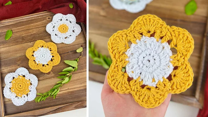 Easy Crochet Flower Coaster Pattern