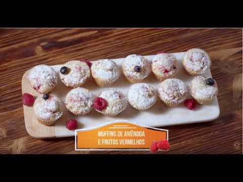 Vídeo: Muffins Soltos Com Amêndoas E Frutas Vermelhas