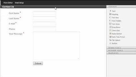 FatCat Servers Video Tutorials - Creating forms within a page in RVSiteBuilder