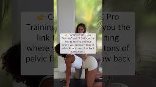 This pelvic floor health check is a key assessment I teach inside the Restore Your Core !!