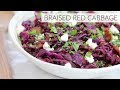 BRAISED RED CABBAGE | easy healthy side dish