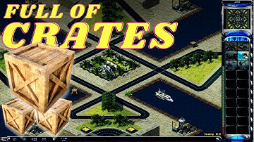 Red Alert 2 - Map Full Of Crates - 1 VS 7 - Yuri