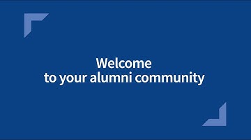 Welcome to your alumni community
