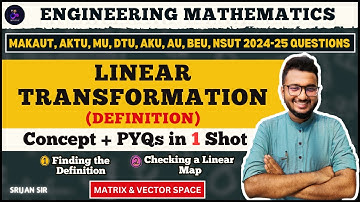 Linear Transformation | Checking Linear Mapping | MAKAUT PYQ | Vector Space | Linear Algebra