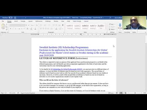 How to submit Powerful Reference Letters for SI Scholarship Plus Other Tips