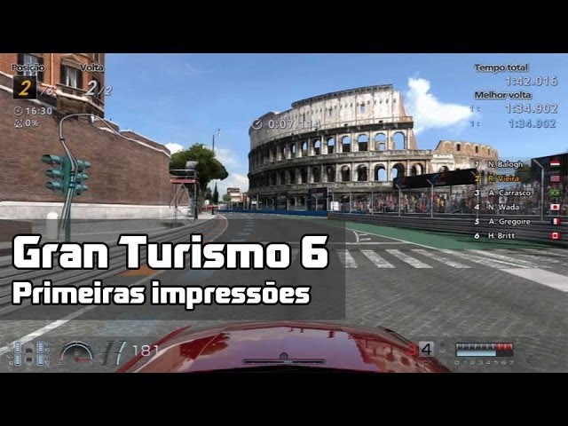 Gran Turismo 6 (PS3) Primeiras impressões [Camaro '88 em Roma