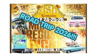 2026 USO MIDWEST REGIONAL PICNIC / 30 YEAR ANNIVERSARY / ROAD TRIP / DIYMOVEMENT / LOWRIDER
