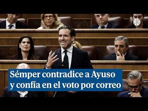 Sémper contradicts Ayuso on mail-in voting: "Our system is secure"