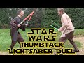 Star wars thumbtack lightsaber duel  wheresmychallenge
