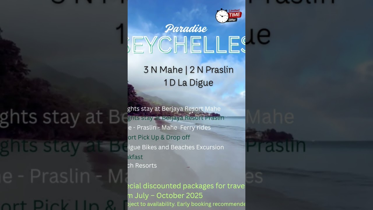 Seychelles Tour Last minute Deals
