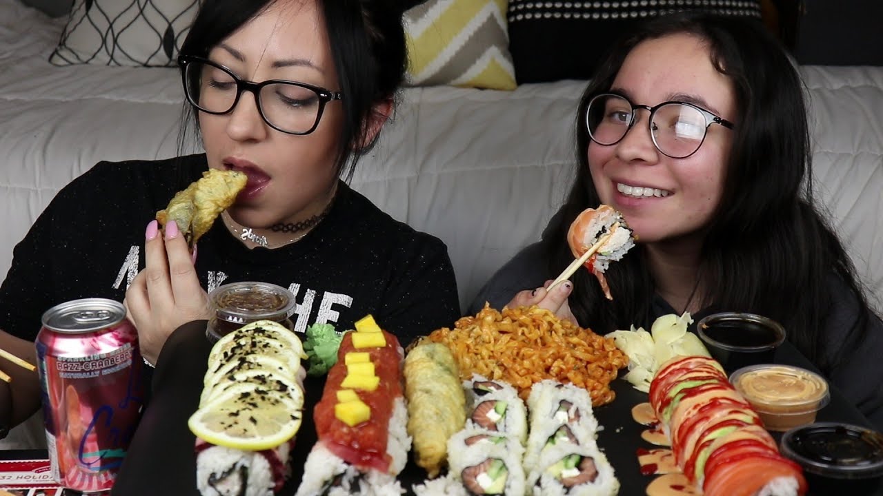 SUSHI AND RAMEN MUKBANG | EATING SHOW