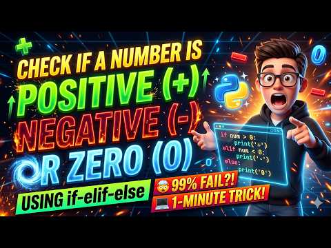 check if a number is positive ,negative and zero using if-elif-else
