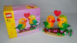 LEGO Valentine Lovebirds 40522 Speedbuild!