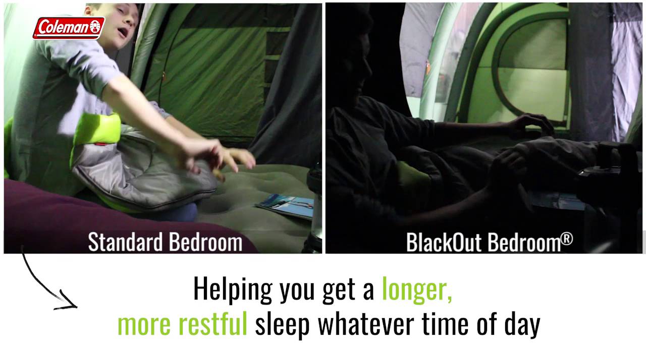 Coleman Blackout Bedroom Haydon 5 Tent Youtube 