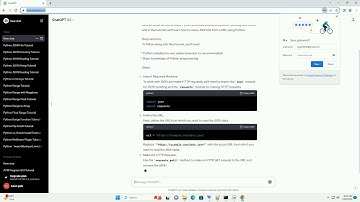 python read json file from url