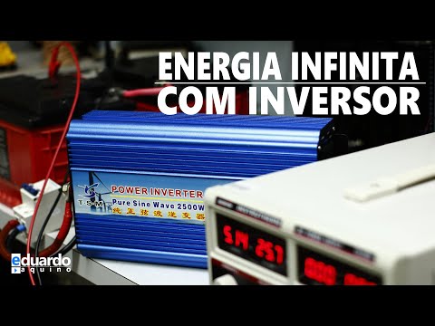 Inversor de Tensão + Bateria + Carregador = Energia Infinita