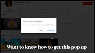 How to get Subscription Confirmation Pop Up News