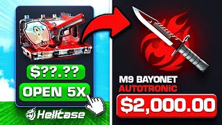I PULLED A MASSIVE KNIFE!(Hellcase Promo Code 2025)