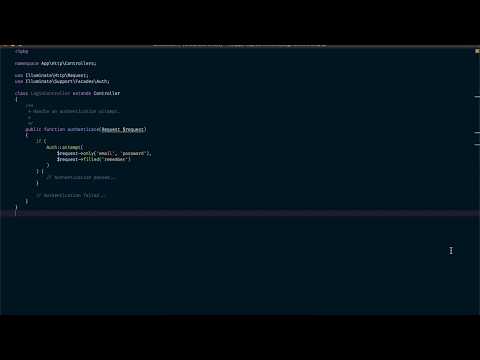 Session authentication in Laravel